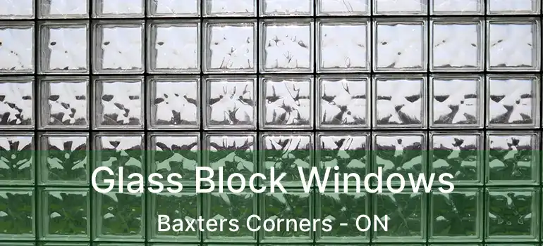  Glass Block Windows Baxters Corners - ON