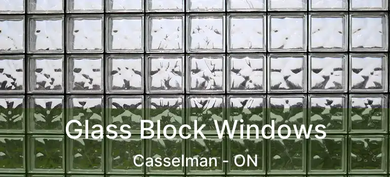  Glass Block Windows Casselman - ON