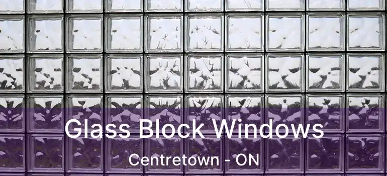  Glass Block Windows Centretown - ON