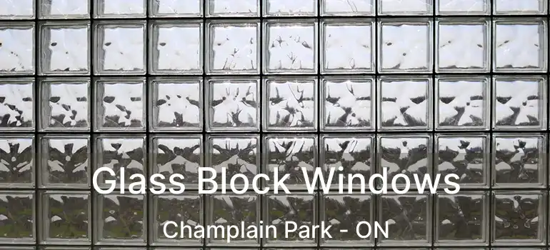  Glass Block Windows Champlain Park - ON