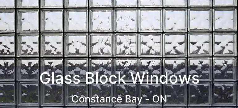  Glass Block Windows Constance Bay - ON