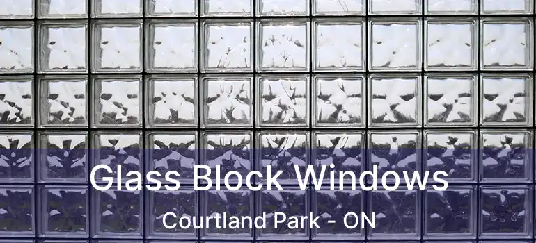  Glass Block Windows Courtland Park - ON