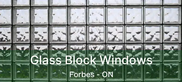  Glass Block Windows Forbes - ON