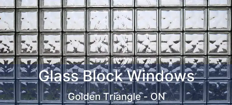  Glass Block Windows Golden Triangle - ON