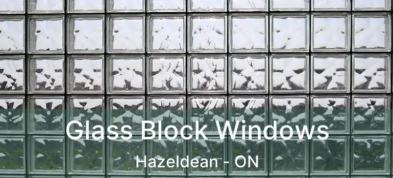  Glass Block Windows Hazeldean - ON