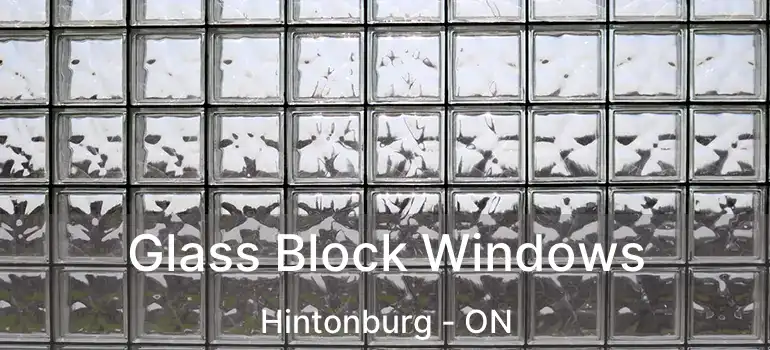  Glass Block Windows Hintonburg - ON