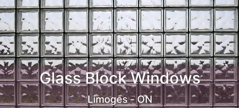  Glass Block Windows Limoges - ON