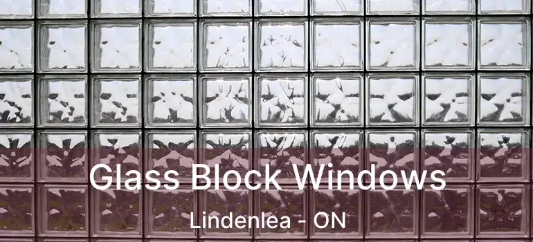  Glass Block Windows Lindenlea - ON