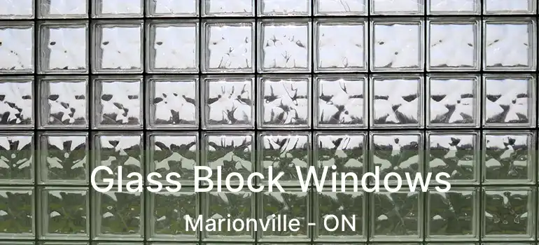  Glass Block Windows Marionville - ON