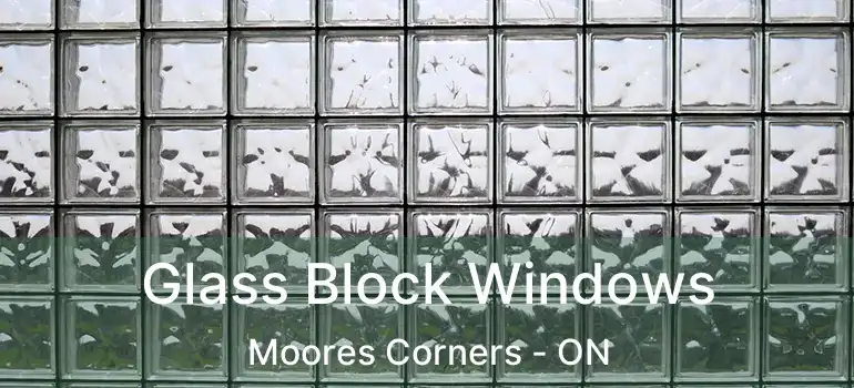  Glass Block Windows Moores Corners - ON