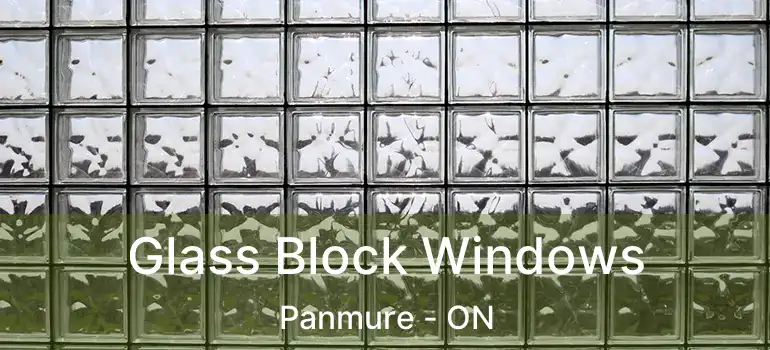  Glass Block Windows Panmure - ON