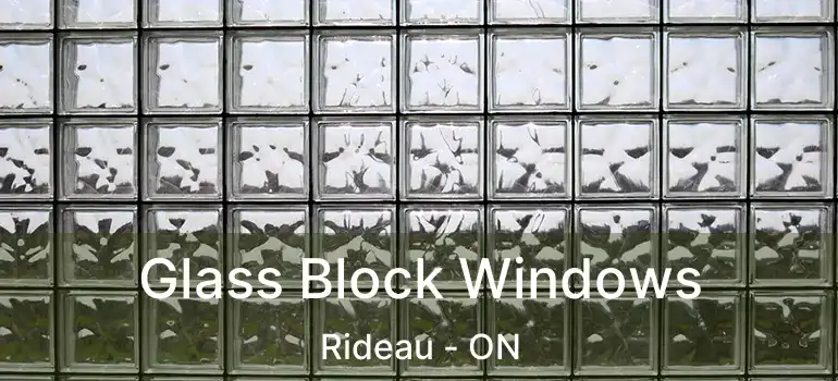  Glass Block Windows Rideau - ON