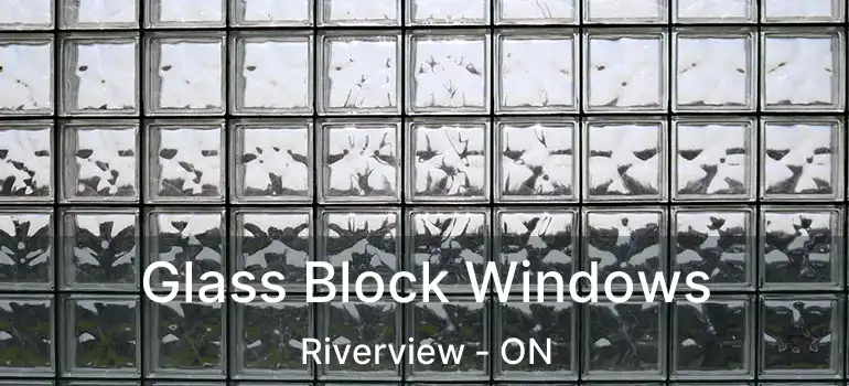  Glass Block Windows Riverview - ON