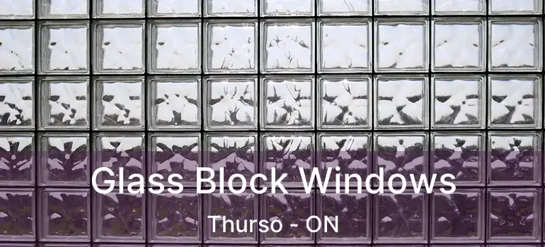  Glass Block Windows Thurso - ON