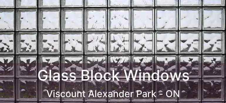  Glass Block Windows Viscount Alexander Park - ON