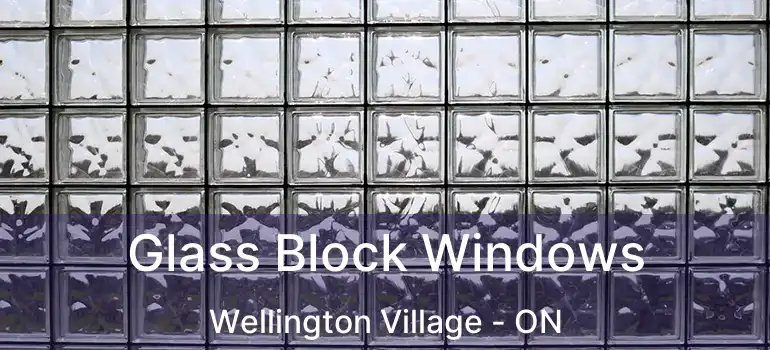  Glass Block Windows Wellington Village - ON