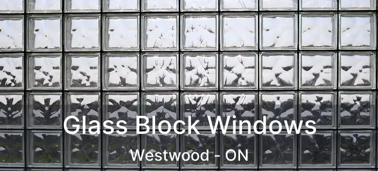  Glass Block Windows Westwood - ON