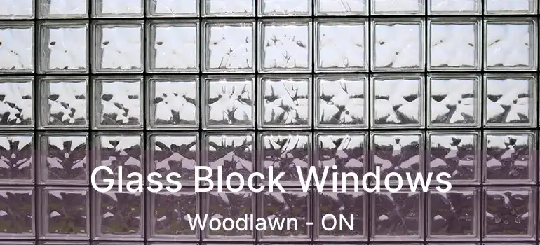  Glass Block Windows Woodlawn - ON