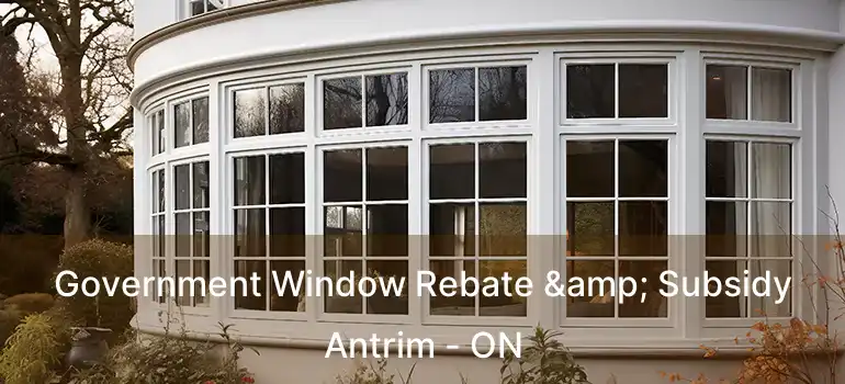  Government Window Rebate & Subsidy Antrim - ON