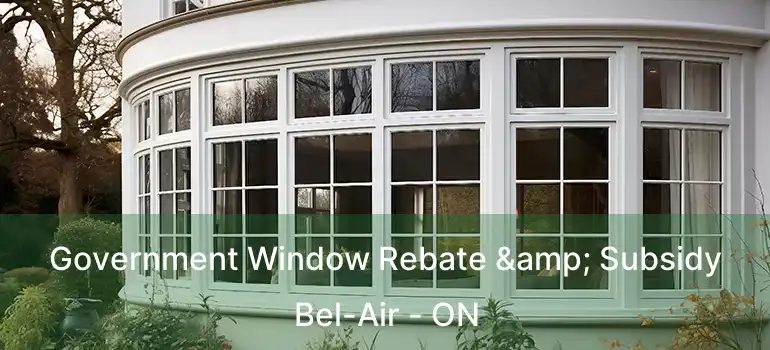  Government Window Rebate & Subsidy Bel-Air - ON