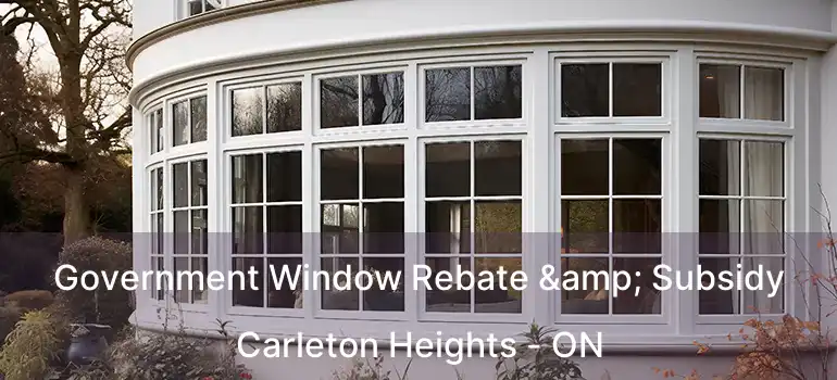  Government Window Rebate & Subsidy Carleton Heights - ON