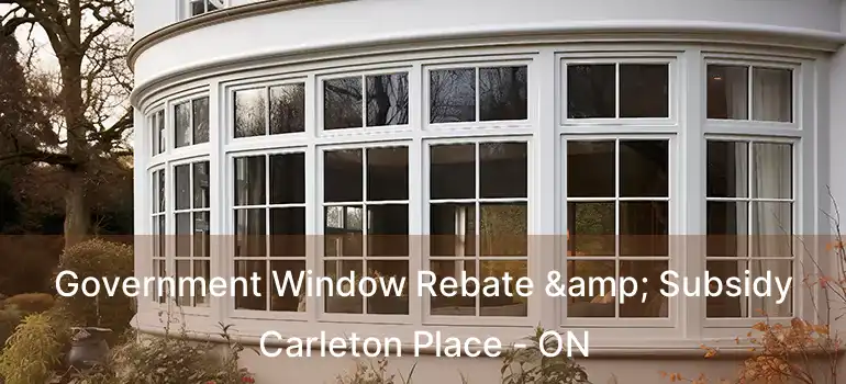  Government Window Rebate & Subsidy Carleton Place - ON