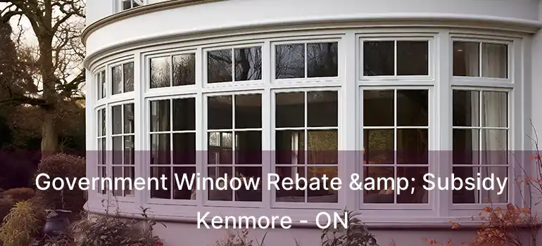  Government Window Rebate & Subsidy Kenmore - ON