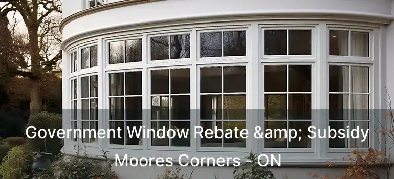  Government Window Rebate & Subsidy Moores Corners - ON