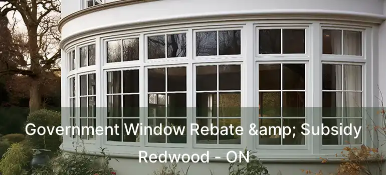  Government Window Rebate & Subsidy Redwood - ON