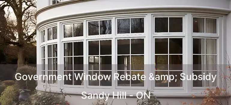  Government Window Rebate & Subsidy Sandy Hill - ON