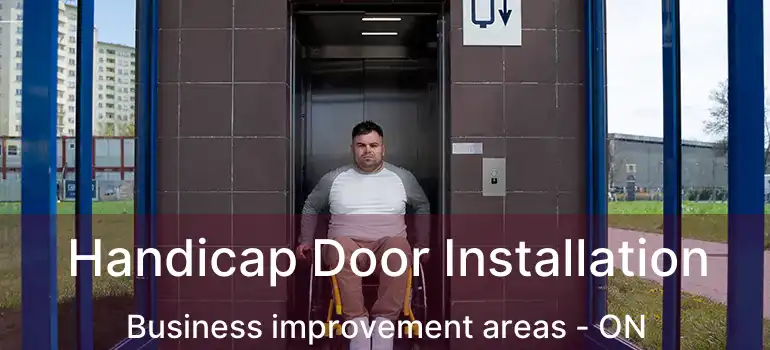  Handicap Door Installation Business improvement areas - ON