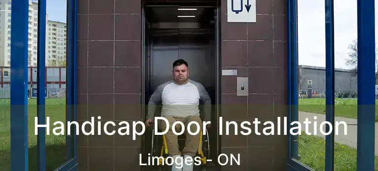  Handicap Door Installation Limoges - ON