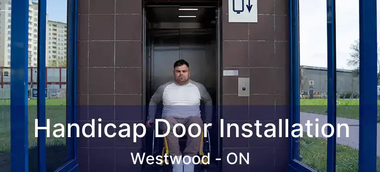  Handicap Door Installation Westwood - ON