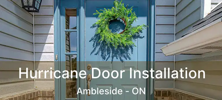  Hurricane Door Installation Ambleside - ON