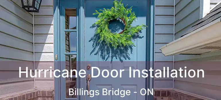  Hurricane Door Installation Billings Bridge - ON