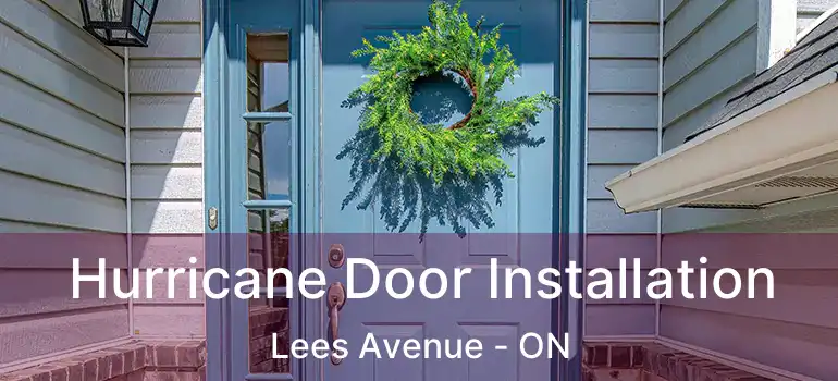  Hurricane Door Installation Lees Avenue - ON