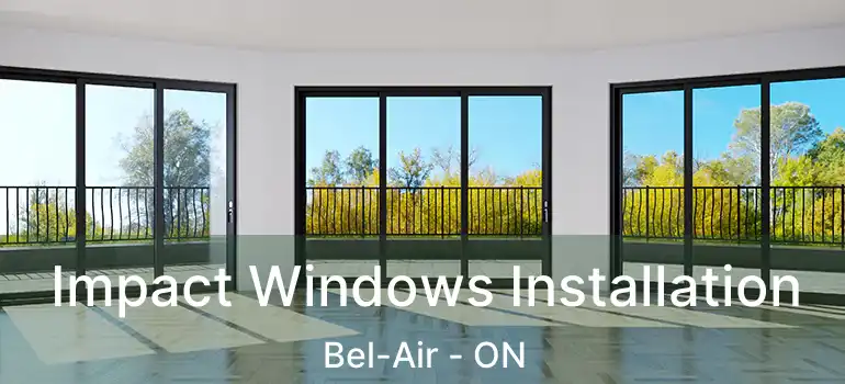  Impact Windows Installation Bel-Air - ON