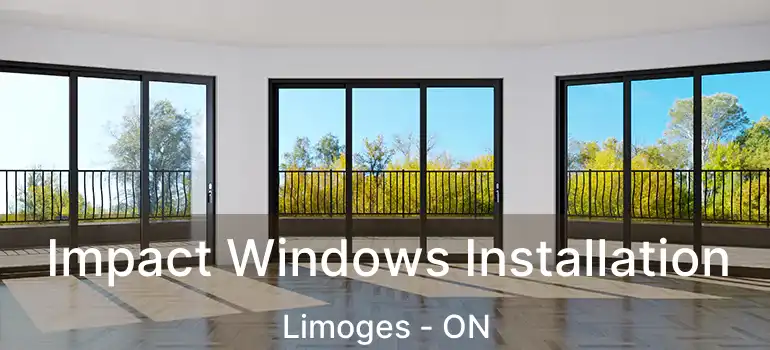  Impact Windows Installation Limoges - ON