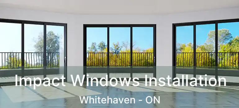  Impact Windows Installation Whitehaven - ON