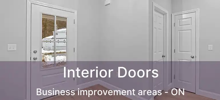  Interior Doors Business improvement areas - ON