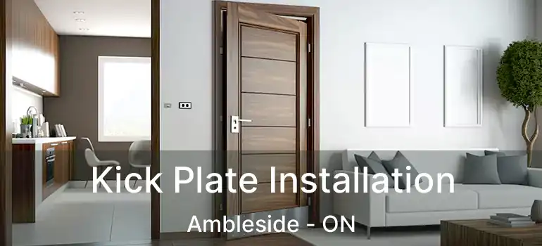  Kick Plate Installation Ambleside - ON