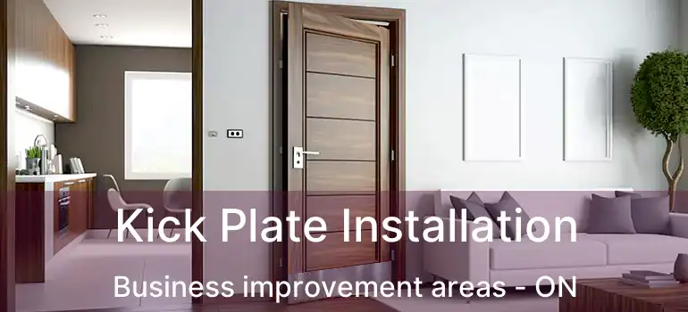  Kick Plate Installation Business improvement areas - ON