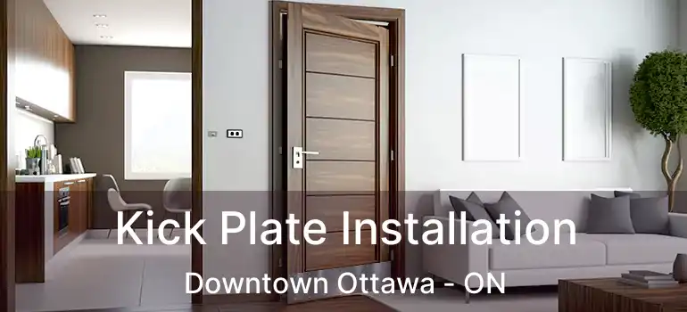  Kick Plate Installation Downtown Ottawa - ON