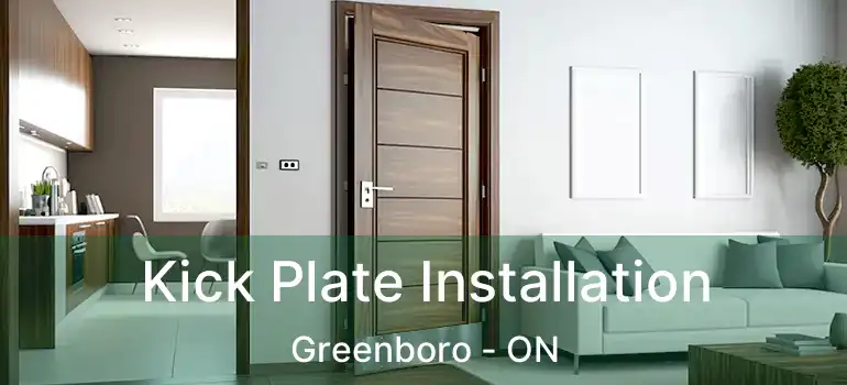  Kick Plate Installation Greenboro - ON