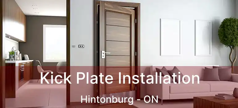  Kick Plate Installation Hintonburg - ON