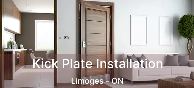  Kick Plate Installation Limoges - ON