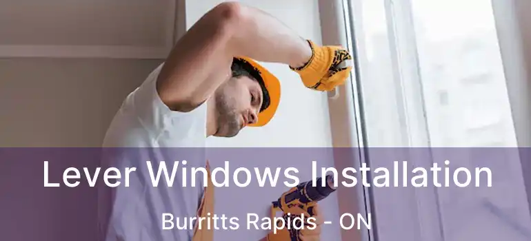  Lever Windows Installation Burritts Rapids - ON