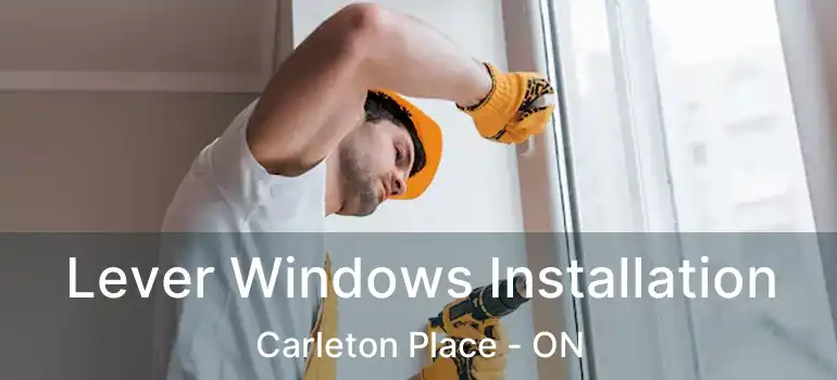  Lever Windows Installation Carleton Place - ON