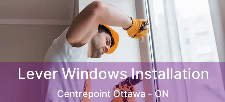  Lever Windows Installation Centrepoint Ottawa - ON