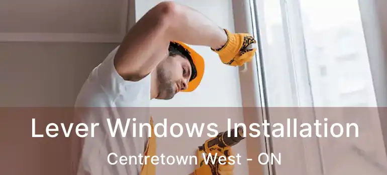  Lever Windows Installation Centretown West - ON